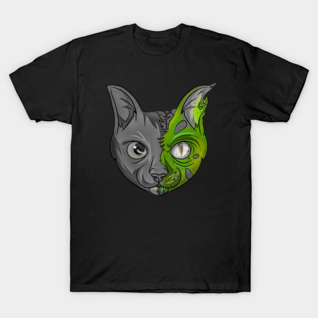 Zombie cat t shirt on sale